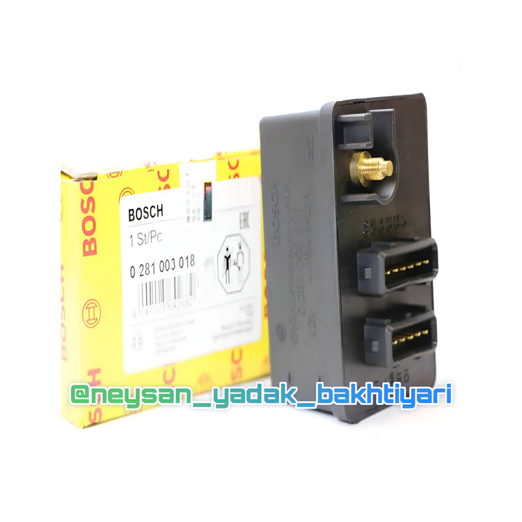 رله شمع گرم کن نیسان دیزل طرح بوش کارتن زرد